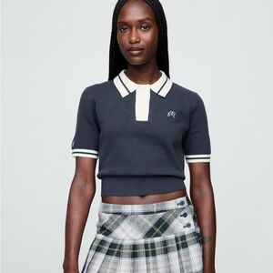 Gap x Malbon authentic crop Polo sweater. Brand new with tags!